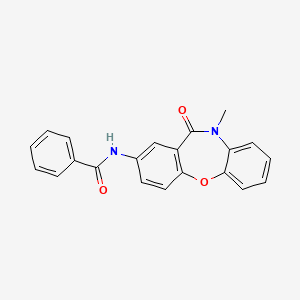 molecular formula C21H16N2O3 B2946006 N-(10-methyl-11-oxo-10,11-dihydrodibenzo[b,f][1,4]oxazepin-2-yl)benzamide CAS No. 922081-45-6