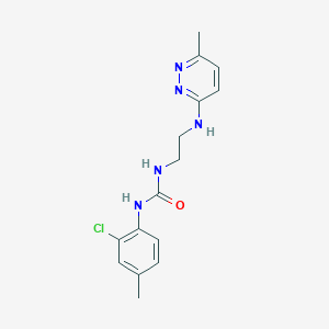 1-(2-Chloro-4-methylphenyl)-3-(2-((6-methylpyridazin-3-yl)amino)ethyl)urea
