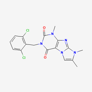2-[(2,6-Dichlorophenyl)methyl]-4,6,7-trimethylpurino[7,8-a]imidazole-1,3-dione
