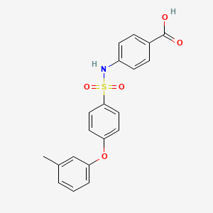 4-((4-(m-Tolyloxy)phenyl)sulfonamido)benzoic acid