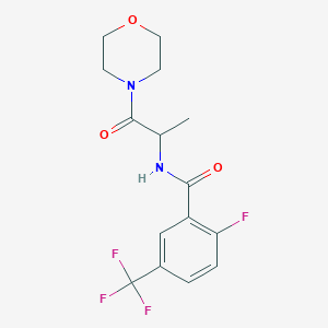 2-fluoro-N-[1-(morpholin-4-yl)-1-oxopropan-2-yl]-5-(trifluoromethyl)benzamide