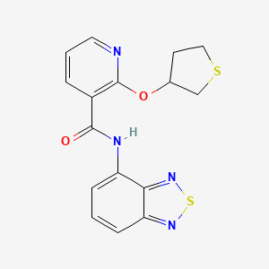 N-(benzo[c][1,2,5]thiadiazol-4-yl)-2-((tetrahydrothiophen-3-yl)oxy)nicotinamide