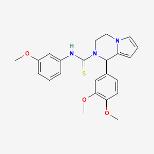 1-(3,4-dimethoxyphenyl)-N-(3-methoxyphenyl)-1H,2H,3H,4H-pyrrolo[1,2-a]pyrazine-2-carbothioamide