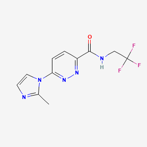 6-(2-methyl-1H-imidazol-1-yl)-N-(2,2,2-trifluoroethyl)pyridazine-3-carboxamide