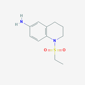 molecular formula C11H16N2O2S B2946067 1-(Ethylsulfonyl)-1,2,3,4-tetrahydroquinolin-6-amine CAS No. 927996-19-8