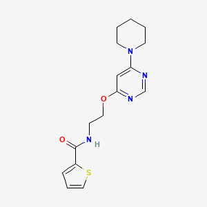 N-(2-((6-(piperidin-1-yl)pyrimidin-4-yl)oxy)ethyl)thiophene-2-carboxamide