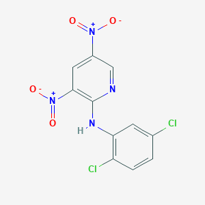 molecular formula C11H6Cl2N4O4 B2946114 N-(2,5-dichlorophenyl)-3,5-dinitropyridin-2-amine CAS No. 312617-64-4