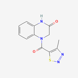4-(4-methyl-1,2,3-thiadiazole-5-carbonyl)-3,4-dihydroquinoxalin-2(1H)-one