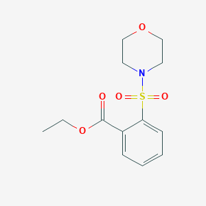 molecular formula C13H17NO5S B2946124 Ethyl 2-morpholin-4-ylsulfonylbenzoate CAS No. 2415562-29-5