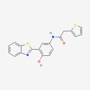 N-(3-(benzo[d]thiazol-2-yl)-4-hydroxyphenyl)-2-(thiophen-2-yl)acetamide