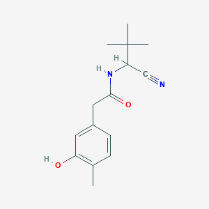 N-(1-Cyano-2,2-dimethylpropyl)-2-(3-hydroxy-4-methylphenyl)acetamide