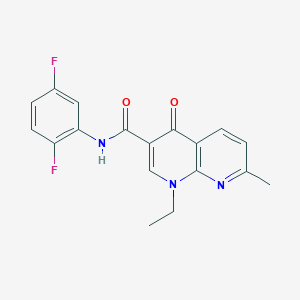 N-(2,5-difluorophenyl)-1-ethyl-7-methyl-4-oxo-1,4-dihydro-1,8-naphthyridine-3-carboxamide