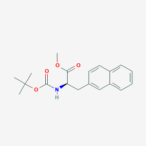 molecular formula C19H23NO4 B2946156 (R)-Methyl 2-((tert-butoxycarbonyl)amino)-3-(naphthalen-2-yl)propanoate CAS No. 123795-41-5