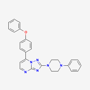 7-(4-Phenoxyphenyl)-2-(4-phenylpiperazino)[1,2,4]triazolo[1,5-a]pyrimidine