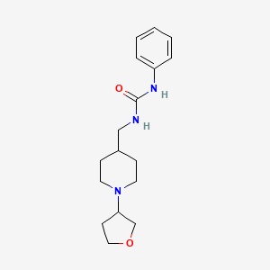 1-Phenyl-3-((1-(tetrahydrofuran-3-yl)piperidin-4-yl)methyl)urea
