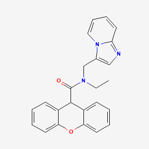 molecular formula C24H21N3O2 B2946196 N-ethyl-N-(imidazo[1,2-a]pyridin-3-ylmethyl)-9H-xanthene-9-carboxamide CAS No. 1448053-04-0