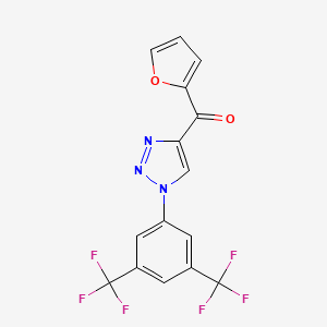 {1-[3,5-bis(trifluoromethyl)phenyl]-1H-1,2,3-triazol-4-yl}(2-furyl)methanone