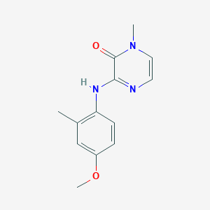 3-((4-methoxy-2-methylphenyl)amino)-1-methylpyrazin-2(1H)-one