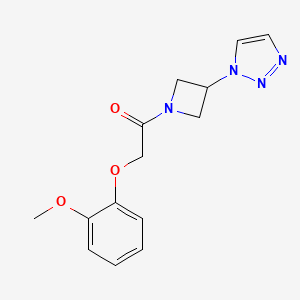 1-(3-(1H-1,2,3-triazol-1-yl)azetidin-1-yl)-2-(2-methoxyphenoxy)ethanone