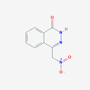 molecular formula C9H7N3O3 B2946213 4-(nitromethyl)phthalazin-1(2H)-one CAS No. 49546-81-8