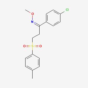 (Z)-[1-(4-chlorophenyl)-3-(4-methylbenzenesulfonyl)propylidene](methoxy)amine