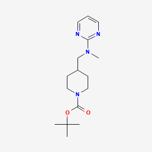 molecular formula C16H26N4O2 B2946234 tert-Butyl 4-((methyl(pyrimidin-2-yl)amino)methyl)piperidine-1-carboxylate CAS No. 1420871-35-7