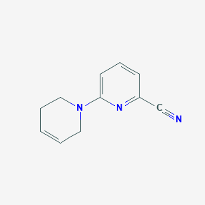 molecular formula C11H11N3 B2946238 6-(3,6-Dihydro-2H-pyridin-1-yl)pyridine-2-carbonitrile CAS No. 1602314-41-9