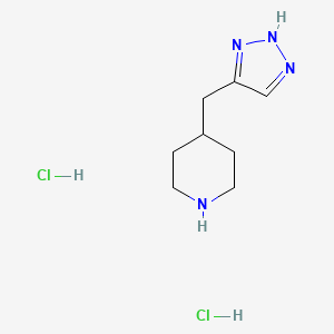 4-(2H-Triazol-4-ylmethyl)piperidine;dihydrochloride