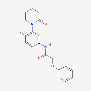 molecular formula C20H22N2O3 B2946273 N-(4-methyl-3-(2-oxopiperidin-1-yl)phenyl)-2-phenoxyacetamide CAS No. 941873-11-6