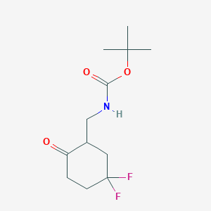 Tert-butyl N-[(5,5-difluoro-2-oxocyclohexyl)methyl]carbamate
