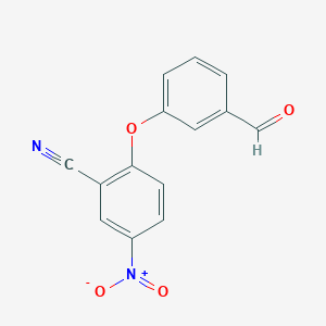 2-(3-Formylphenoxy)-5-nitrobenzonitrile