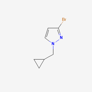 molecular formula C7H9BrN2 B2946299 3-Bromo-1-(cyclopropylmethyl)pyrazole CAS No. 1224194-80-2