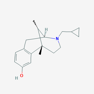 molecular formula C₁₈H₂₅NO B029463 Cyclazocine, (+)- CAS No. 7313-87-3