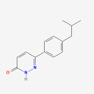 molecular formula C14H16N2O B2946310 6-(4-isobutylphenyl)pyridazin-3(2H)-one CAS No. 1156363-19-7