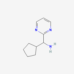 Cyclopentyl(pyrimidin-2-yl)methanamine