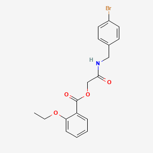 {[(4-Bromophenyl)methyl]carbamoyl}methyl 2-ethoxybenzoate
