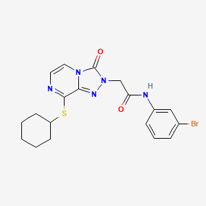 6-piperazin-1-yl-N,N-dipropyl-5-[(5,6,7,8-tetrahydronaphthalen-2-ylsulfonyl)amino]nicotinamide