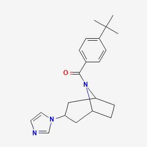 ((1R,5S)-3-(1H-imidazol-1-yl)-8-azabicyclo[3.2.1]octan-8-yl)(4-(tert-butyl)phenyl)methanone