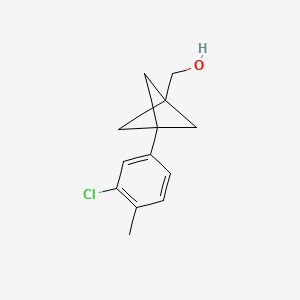 [3-(3-Chloro-4-methylphenyl)-1-bicyclo[1.1.1]pentanyl]methanol