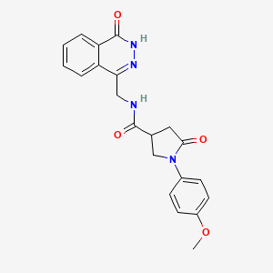 1-(4-methoxyphenyl)-5-oxo-N-((4-oxo-3,4-dihydrophthalazin-1-yl)methyl)pyrrolidine-3-carboxamide