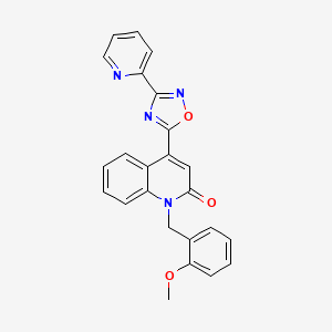 1-(2-methoxybenzyl)-4-(3-(pyridin-2-yl)-1,2,4-oxadiazol-5-yl)quinolin-2(1H)-one