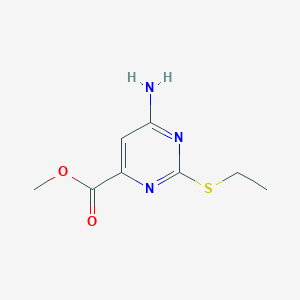 Methyl 6-amino-2-ethylsulfanylpyrimidine-4-carboxylate