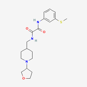 molecular formula C19H27N3O3S B2946359 N1-(3-(methylthio)phenyl)-N2-((1-(tetrahydrofuran-3-yl)piperidin-4-yl)methyl)oxalamide CAS No. 2034420-25-0