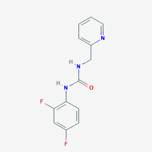 molecular formula C13H11F2N3O B2946361 N-(2,4-difluorophenyl)-N'-(2-pyridinylmethyl)urea CAS No. 706771-04-2