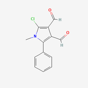 2-chloro-1-methyl-5-phenyl-1H-pyrrole-3,4-dicarbaldehyde