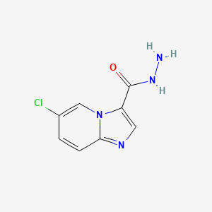 molecular formula C8H7ClN4O B2946379 6-Chloroimidazo[1,2-a]pyridine-3-carbohydrazide CAS No. 900018-73-7