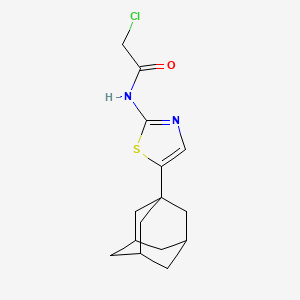 molecular formula C15H19ClN2OS B2946390 N-[5-(1-adamantyl)-1,3-thiazol-2-yl]-2-chloroacetamide CAS No. 632298-79-4