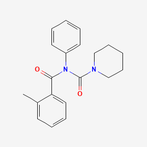 molecular formula C20H22N2O2 B2946393 N-(2-methylbenzoyl)-N-phenylpiperidine-1-carboxamide CAS No. 941914-16-5