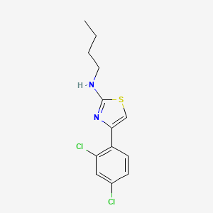 molecular formula C13H14Cl2N2S B2946394 N-butyl-4-(2,4-dichlorophenyl)-1,3-thiazol-2-amine CAS No. 730949-72-1