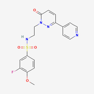 3-fluoro-4-methoxy-N-(2-(6-oxo-3-(pyridin-4-yl)pyridazin-1(6H)-yl)ethyl)benzenesulfonamide